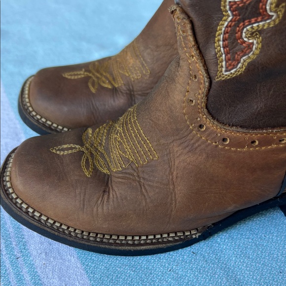 Kids Western Cowboy Boots - Brown - Picture 9 of 12